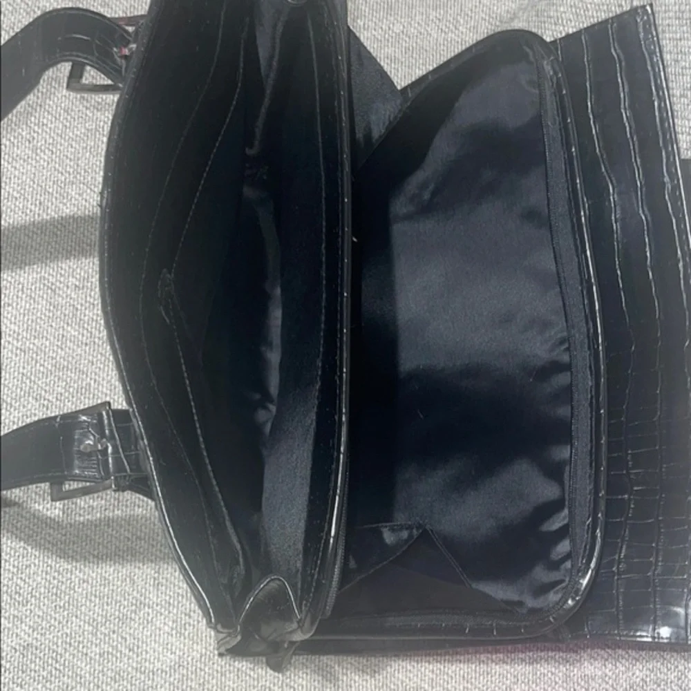 Naturalizer Black Laptop Bag Sleek Minimalist Design